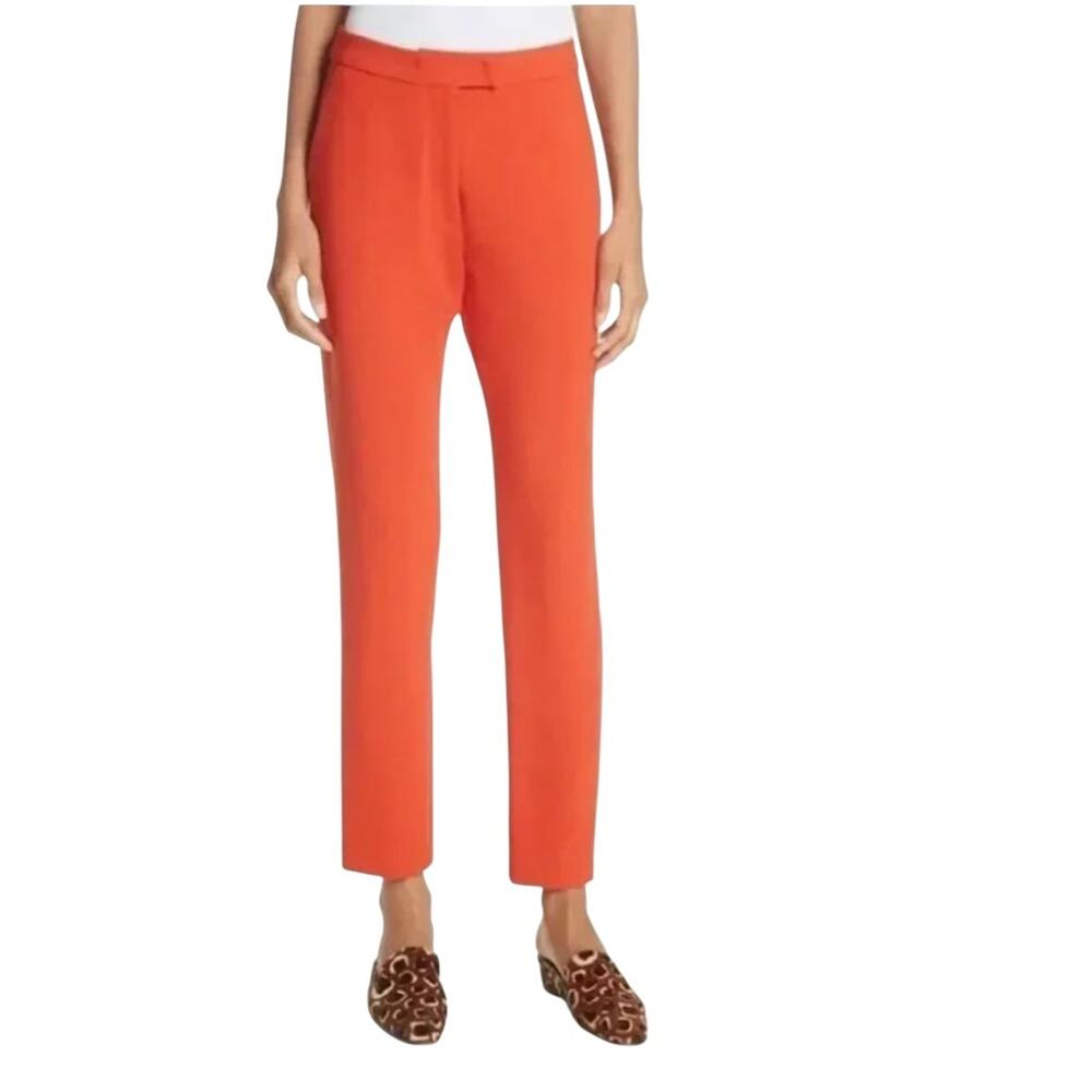 Rachel Comey Dress Pants Womens 2 Bright Orange Straight Leg Crop High Rise